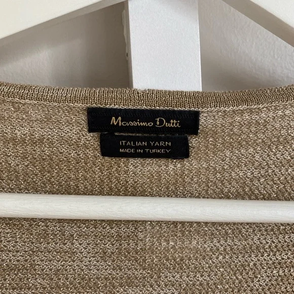Massimo Dutti Tan Gold Knit Sweater - Picture 2 of 4